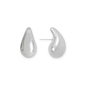 Elegant Silver Teardrop Earrings